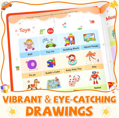 Interactive Talking Book Early Learning Educational Toy For Kids Baby Vocabulary Learning
