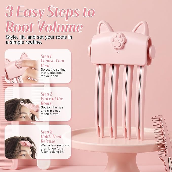 Salon Crown Volume Styling Tool for Fine Flat Hair