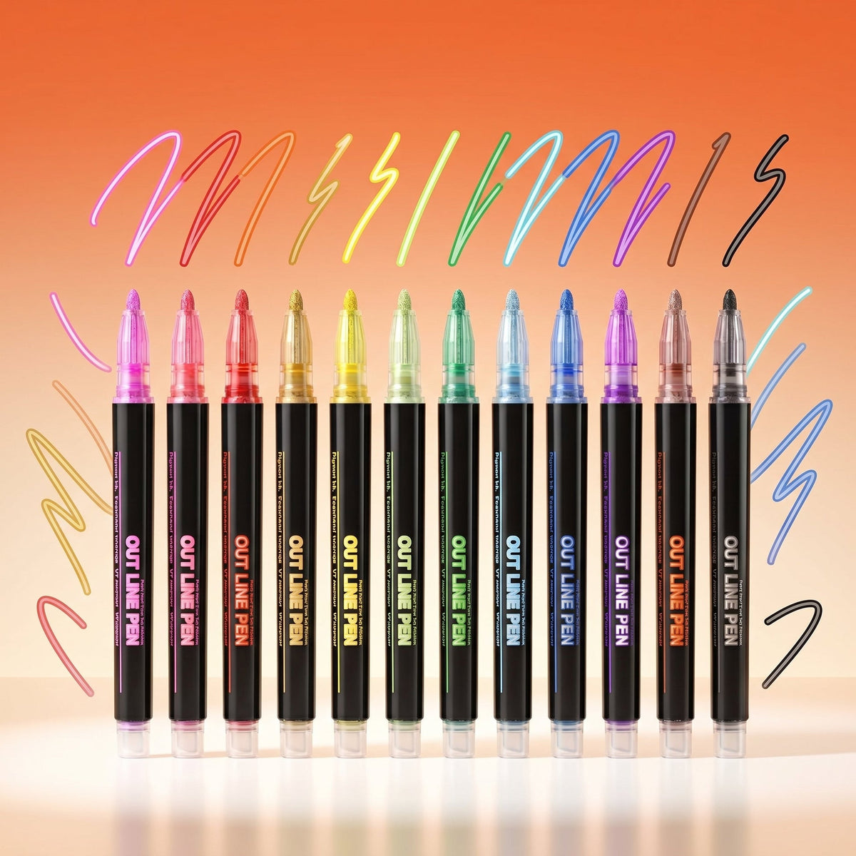 Dreamy Sparkle Dual Line CONTOUR Marker Pen