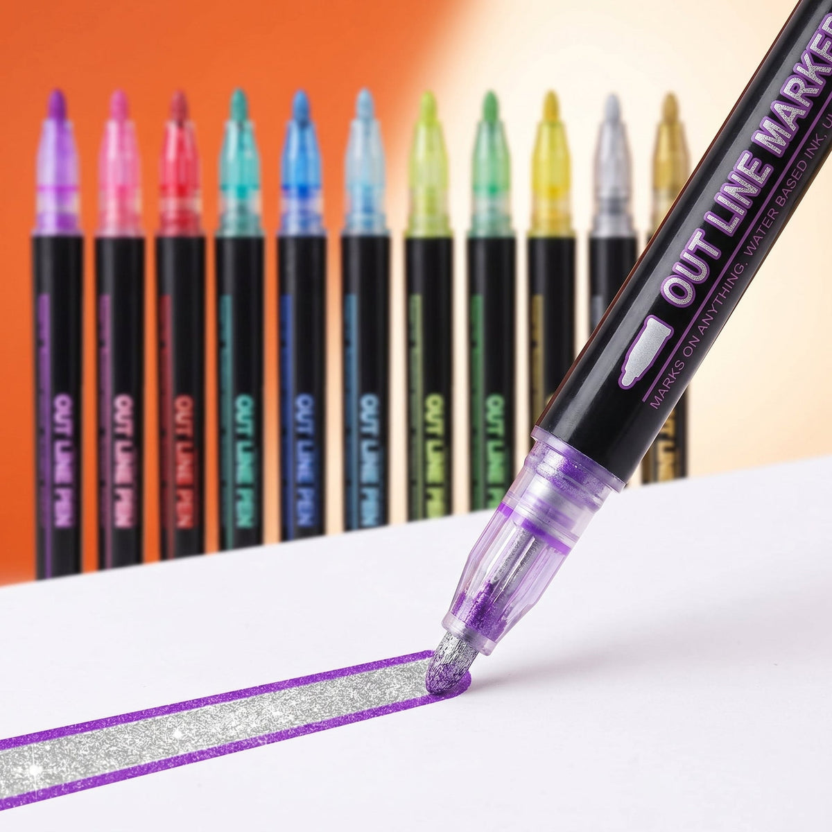 Dreamy Sparkle Dual Line CONTOUR Marker Pen