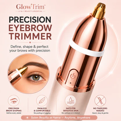 2-in-1 Eyebrow & Facial Hair Trimmer