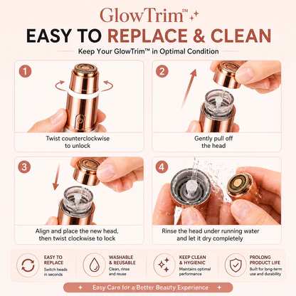 2-in-1 Eyebrow & Facial Hair Trimmer