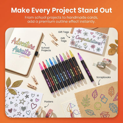 Dreamy Sparkle Dual Line CONTOUR Marker Pen