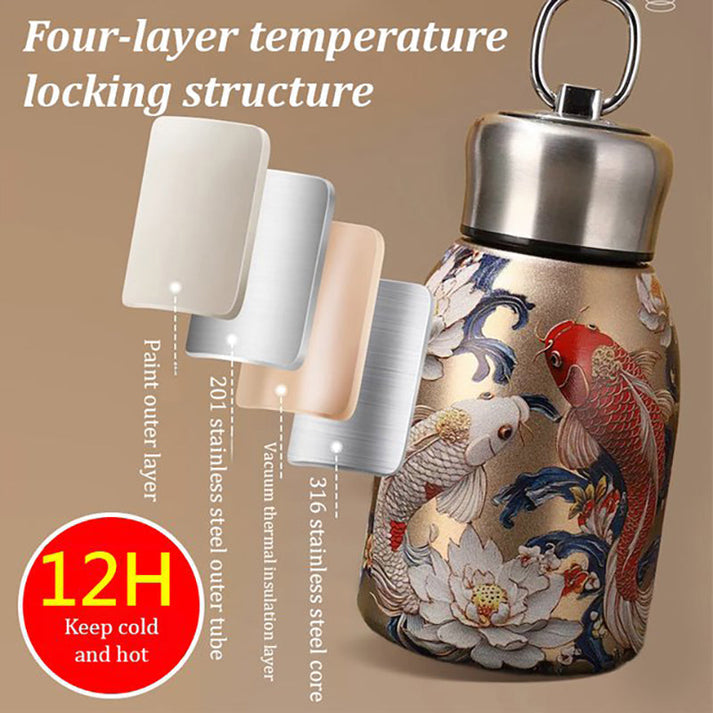 Stylish & Portable Insulated Water Bottle🎒 Keep Drinks Hot or Cold, Enjoy Fresh Drinks Anytime, Anywhere!