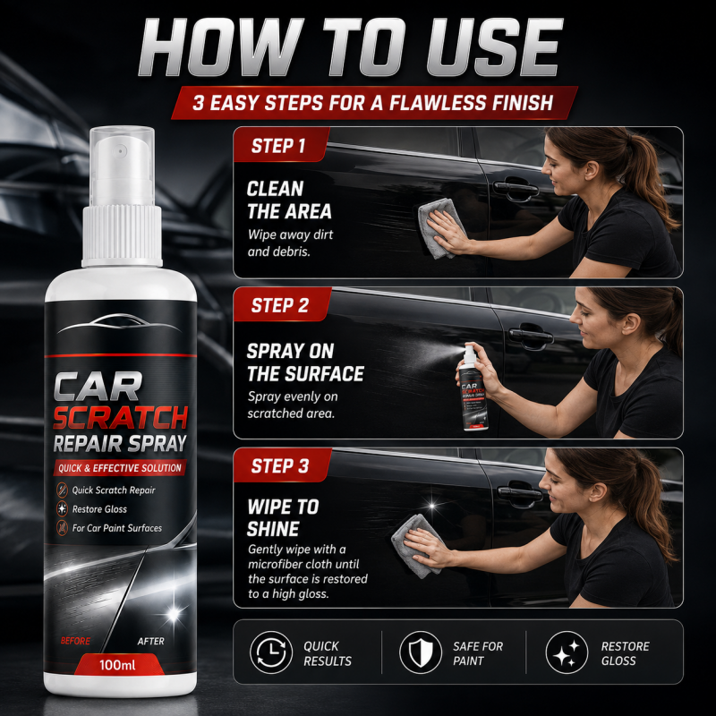 PACK OF 2 Universal Car Scratch Repair Spray (500 ml)